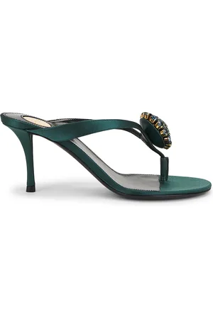 Saint Laurent Bridget Sandal in Green