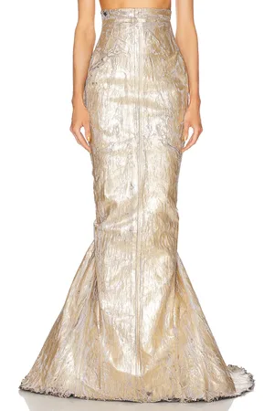 Rick Owens Lido Skirt in Metallic