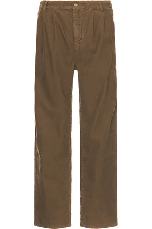 Saint Laurent Tuck Pants in Brown