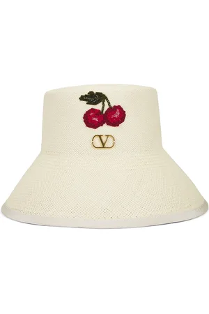 VALENTINO GARAVANI V Logo Signature Bucket Hat in Cream