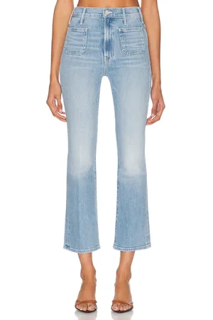 Mother The Hustler Patch Pocket Ankle in Blue