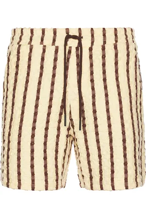 Oas Tartufo Porto Waffle Shorts in Cream