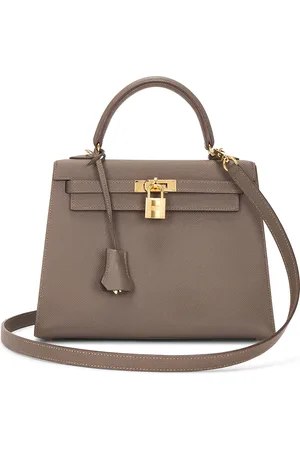 Hermès Epsom Kelly 25 Handbag in Grey