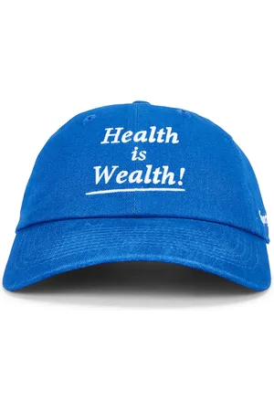 Sporty & Rich Health Is Wealth Hat in Blue
