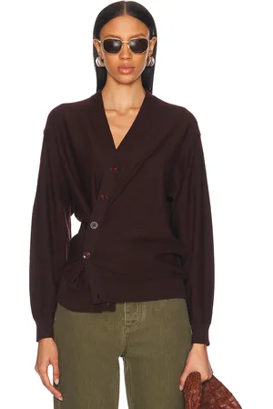LEMAIRE Relaxed Twisted Sweater in Burgundy
