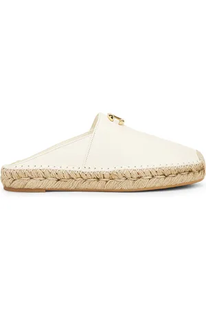 VALENTINO GARAVANI V Logo Moon Espadrille Mule in White