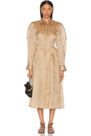 anOnlyChild Porta Dress in Tan