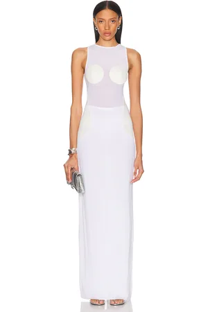 Jean Paul Gaultier Long Dress in White