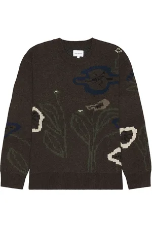 Norse projects Rune Jacquard Sweater in Brown