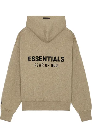 FEAR OF GOD Classic Fit Fleece Hoodie in Neutral