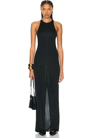 Saint Laurent Jersey Maxi Dress in Black