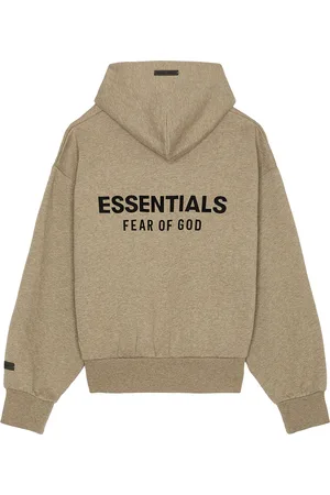 FEAR OF GOD Classic Fit Fleece Zip Up Hoodie in Neutral