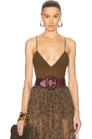 Saint Laurent Camisole Top in Brown