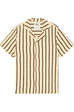 Oas Tartufo Cuba Waffle Shirt in Cream