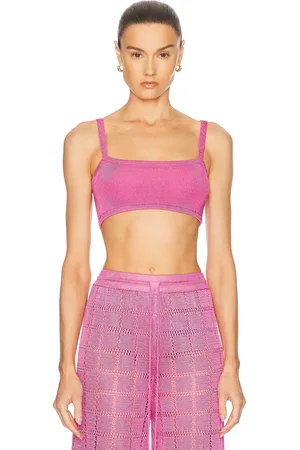 Calle Del Mar Knit Bandeau Top in Pink