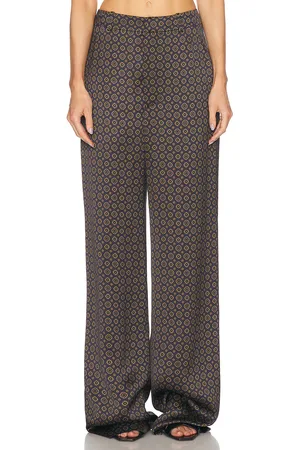 Saint Laurent Wide Leg Pant in Navy