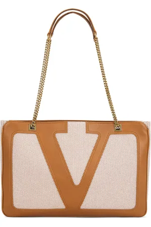 VALENTINO GARAVANI Viva Superstar Medium Tote Bag in Beige