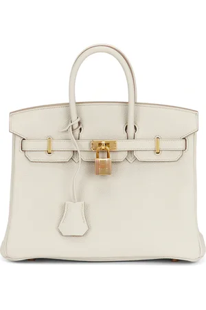 Hermès Togo Birkin 25 Handbag in Cream