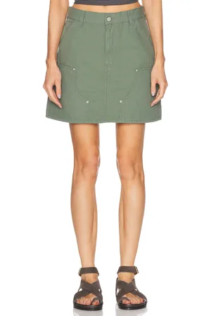 Carhartt Maeve Double Knee Mini Skirt in Green