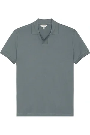 CLUB MONACO Johnny Collar Polo in Slate