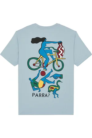By Parra Vase Delivery T-Shirt in Baby Blue