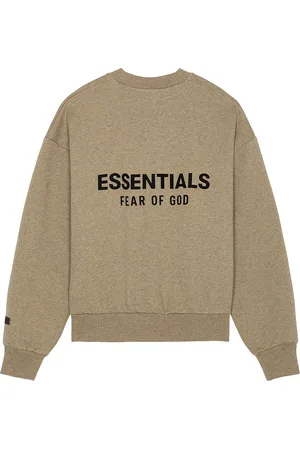 FEAR OF GOD Classic Fit Fleece Crew Neck Sweatshirt in Neutral