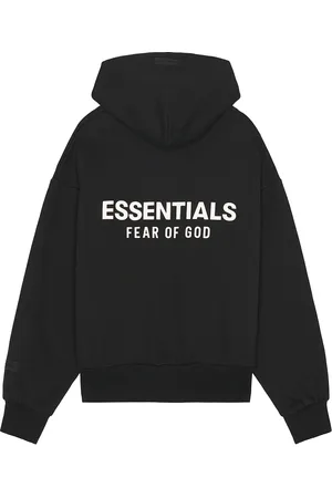 FEAR OF GOD Classic Fit Fleece Hoodie in Black