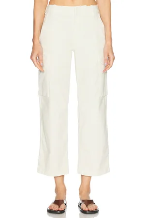 NILI LOTAN Leofred Cargo Pant in Cream