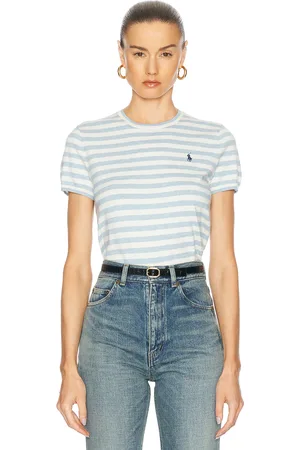 Ralph Lauren Short Sleeve Crew Neck Sweater in Baby Blue