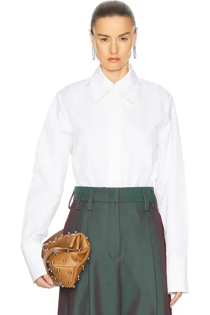 Jil Sander Tie Shirt in White