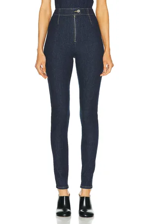 Alaïa High Waist Legging in Blue