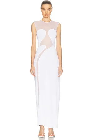 Alaïa Molded Dress in White