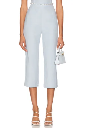La Porte Jane Pearl Capri Pant in Baby Blue