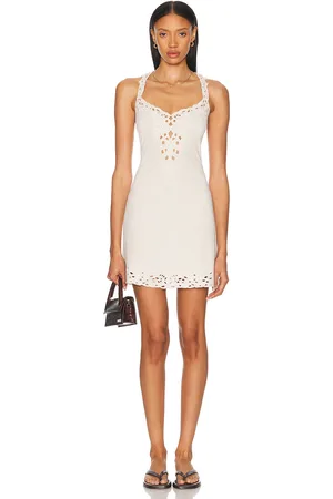 Cult Gaia Matisse Knit Dress in Cream