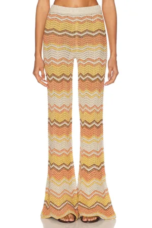 Retrofete Amira Pant in Peach,Yellow