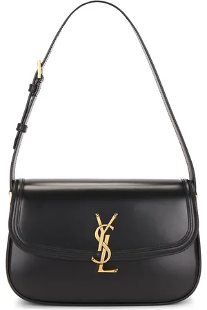 Saint Laurent Small Solferino Shoulder Bag in Black