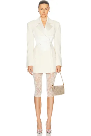 MARIANNA SENCHINA Swan Jacket Dress in Ivory