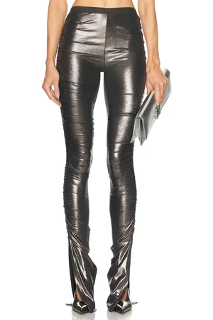 Rick Owens Svita Pant in Charcoal,Metallic Silver