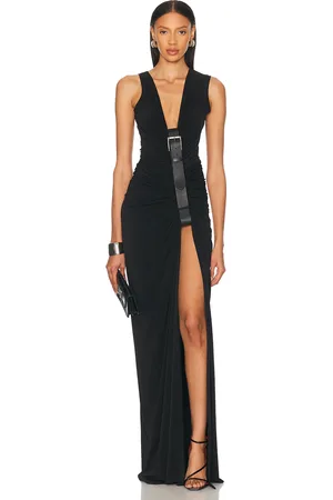 SID NEIGUM Gathered Belt Dress in