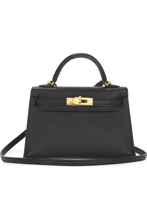 Hermès Veau Epsom Kelly 20 Handbag in Black