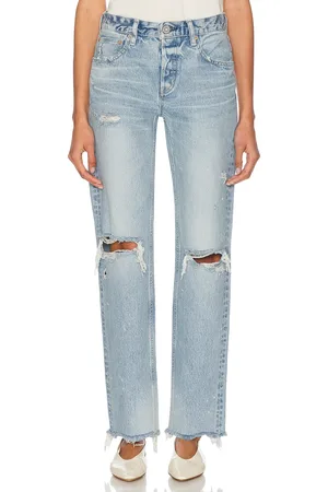 Moussy Odessa Straight-low in Blue