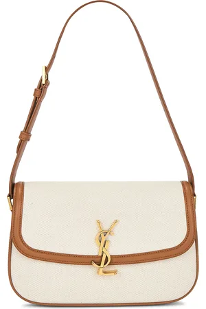 Saint Laurent Small Solferino Bag in Cream
