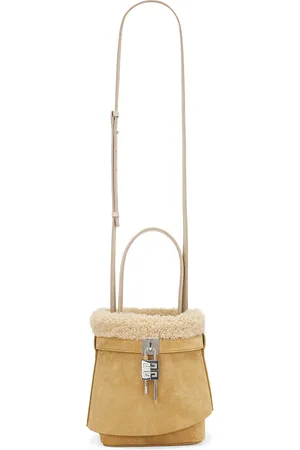 Givenchy Shark Lock Bucket Bag in Tan