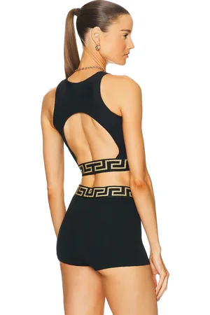 VERSACE Lycra Matte Sport Bra in