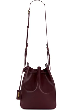 Saint Laurent Small Bucket Bag in Wine
