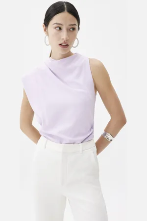 Love Bonito Maya Asymmetric Drape Blouse-030-L