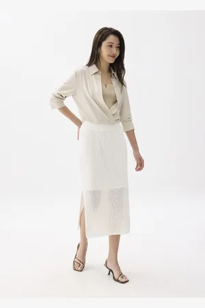 Love Bonito Knit Column Midi Skirt-031-L