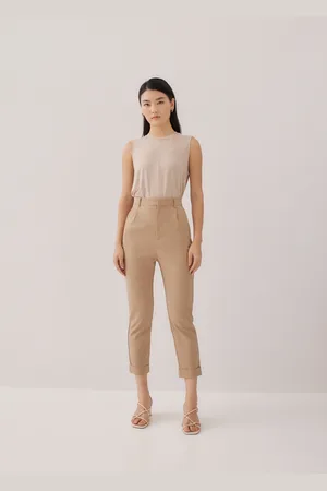Love Bonito Alby Tailored Peg Leg Chino Pants-124-S