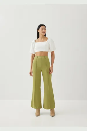 Love Bonito Novali Pintuck Flare Pants-158-L