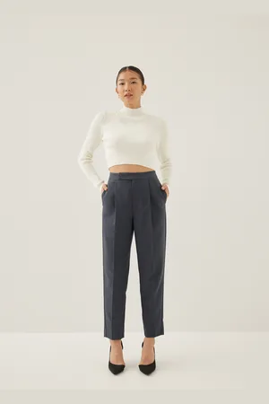 Love Bonito Sela Tailored Peg Leg Pants-169-XS